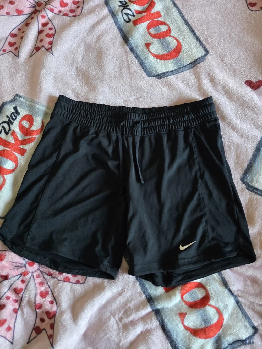 Nike Black Women's Athletic Shorts with Swoosh